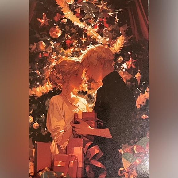 2 pcs Antique Postcard Cards Blank Christmas Greetings for Friends Relatives. - Picture 3 of 4